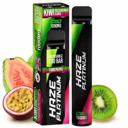 Vape Pen CBD Kiwi Passion Guava - Haze Bar Platinium
