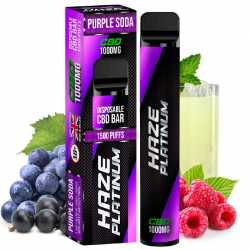 Vape Pen CBD Purple Soda - Haze Bar Platinium