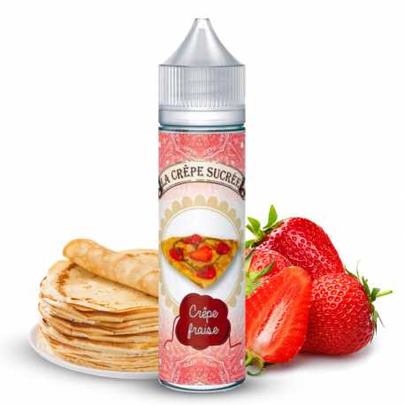 Crêpe fraise 50ml - La crêpe sucrée