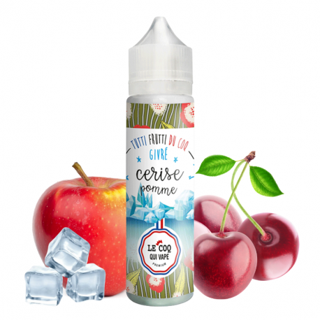 Cerise Pomme Givré 50ml - Le Coq Qui Vape