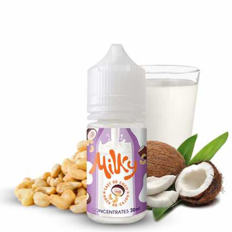 Concentré Lait de Coco Cajou 30ml Milky - Le Coq Qui Vape