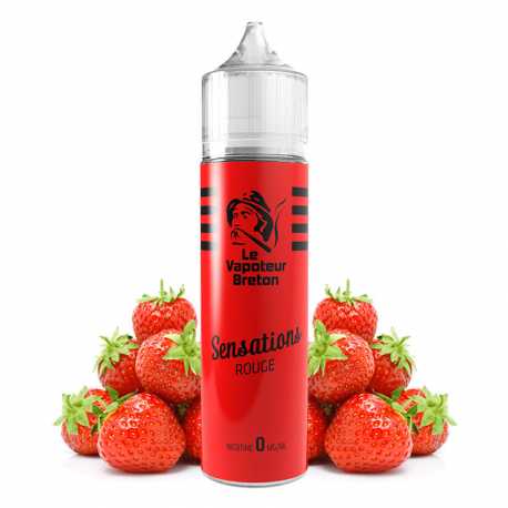 Rouge sensation 50ml - Le vapoteur breton