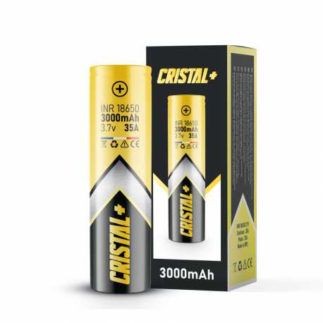 Accu INR 18650 3000mah 35A - Cristal+