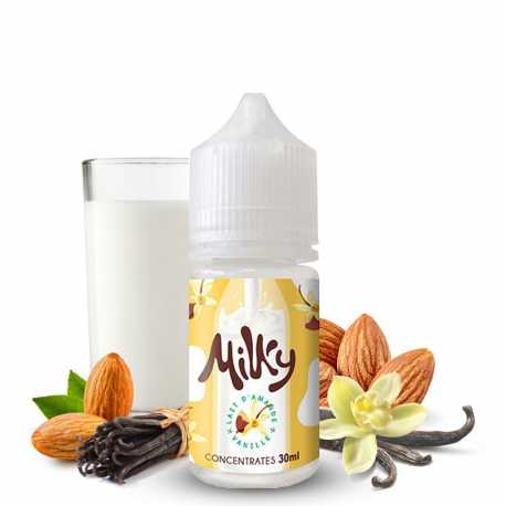 Concentré Lait Amande Vanille 30ml Milky - Le Coq Qui Vape