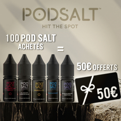 100 Pod Salt + 50€ Offerts