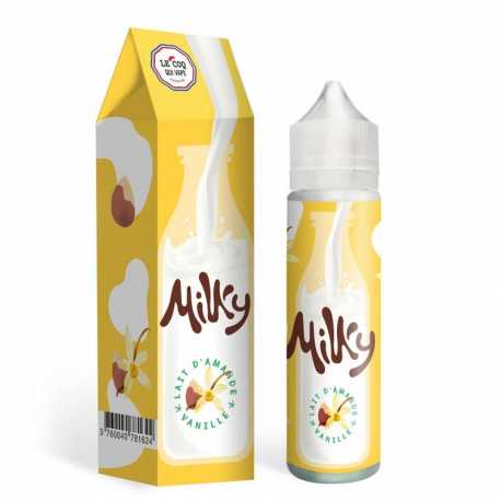 Lait Amande Vanille 50ml Milky - Le Coq Qui Vape