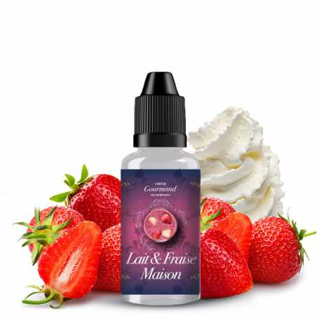 Concentré Lait et Fraise Maison 30ml - Coeur Gourmand Grand Reserve