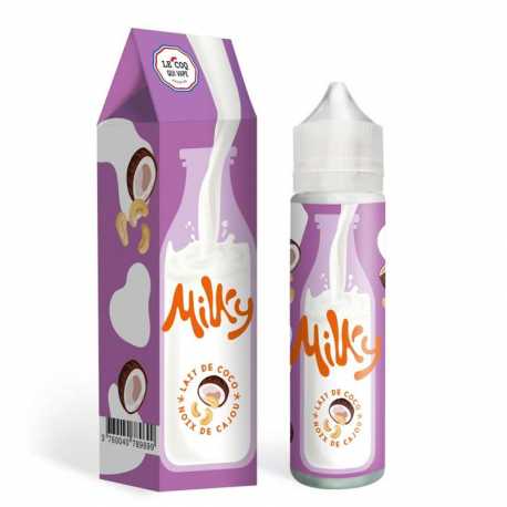 Lait de Coco Cajou 50ml Milky - Le Coq Qui Vape