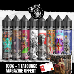 Pack 80 Tattoo Vape + 100€ en Cashback + 1 Tatouage Magazine Offerts