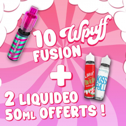10 Wpuff Fusion + 2 Liquideo 50 ml Offerts