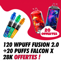 Pack 120 Fusion 2.0 + 20 JNR Falcon X 28000 OFFERTES
