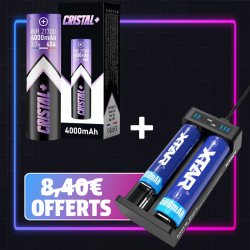 Pack 10 Accus INR 21700 4000mah 45A  + 2 Chargeurs MC2 Plus Xtar OFFERTS