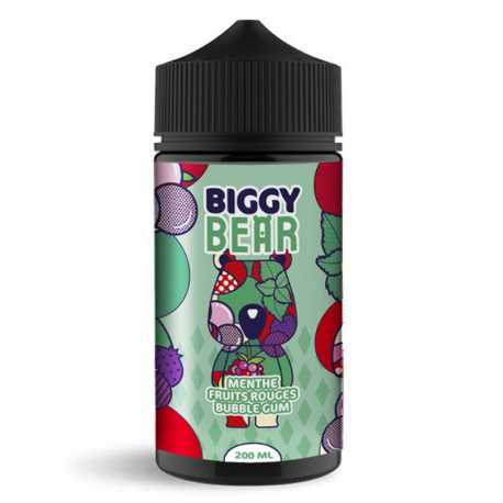 Menthe Fruits Rouges Bubble Gum 200ml - Biggy Bear