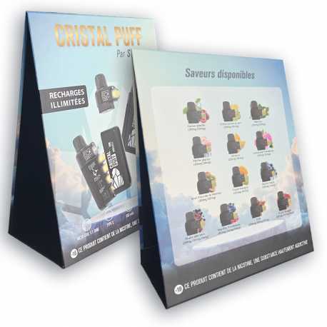 Carte des saveurs Cristal Puff