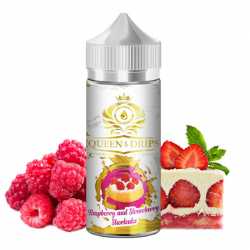 Raspberry And Strawberry Shortcake 100ml - Queen Of The Drips
